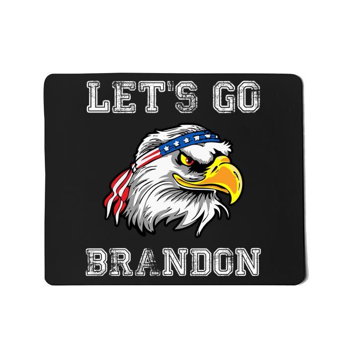 Let's Go Brandon Impeach President Funny Costume Eagle American Flag Mousepad