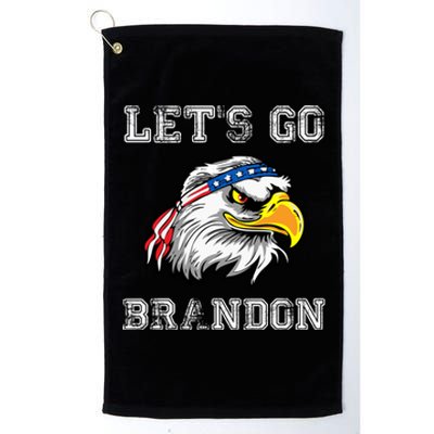 Let's Go Brandon Impeach President Funny Costume Eagle American Flag Platinum Collection Golf Towel