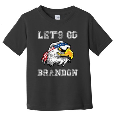 Let's Go Brandon Impeach President Funny Costume Eagle American Flag Toddler T-Shirt