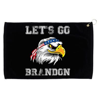 Let's Go Brandon Impeach President Funny Costume Eagle American Flag Grommeted Golf Towel