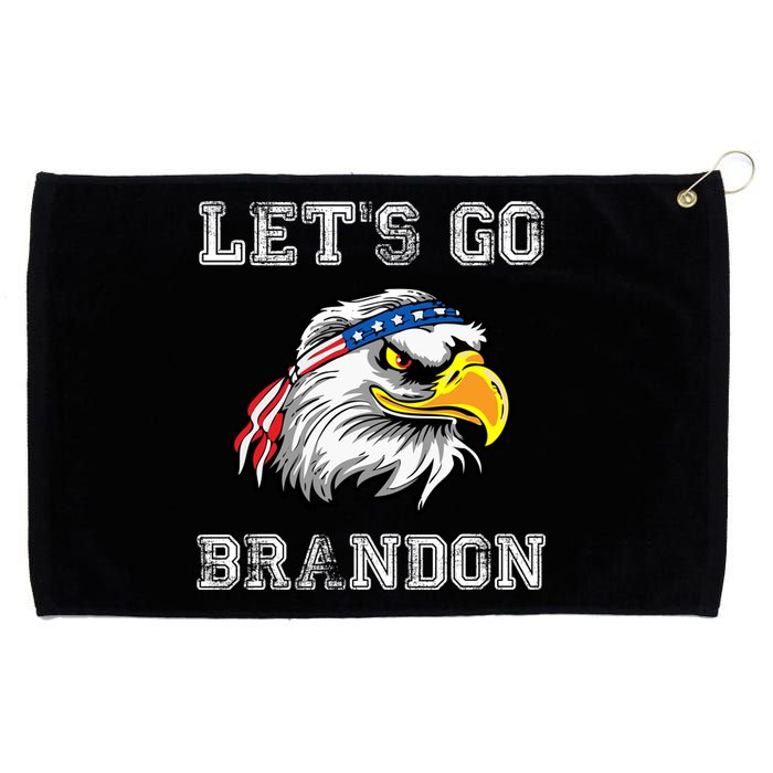 Let's Go Brandon Impeach President Funny Costume Eagle American Flag Grommeted Golf Towel