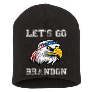 Let's Go Brandon Impeach President Funny Costume Eagle American Flag Short Acrylic Beanie