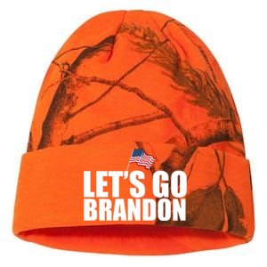 Let's Go Brandon Waving American Flag Kati Licensed 12" Camo Beanie