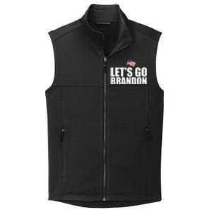 Let's Go Brandon Waving American Flag Collective Smooth Fleece Vest