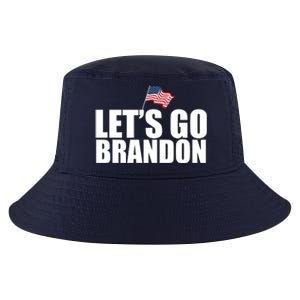 Let's Go Brandon Waving American Flag Cool Comfort Performance Bucket Hat