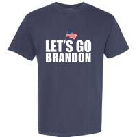 Let's Go Brandon Waving American Flag Garment-Dyed Heavyweight T-Shirt