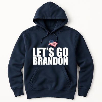 Let's Go Brandon Waving American Flag Hoodie