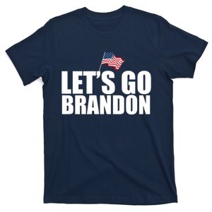 Let's Go Brandon Waving American Flag T-Shirt