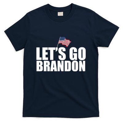 Let's Go Brandon Waving American Flag T-Shirt