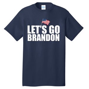 Let's Go Brandon Waving American Flag Tall T-Shirt