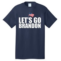 Let's Go Brandon Waving American Flag Tall T-Shirt