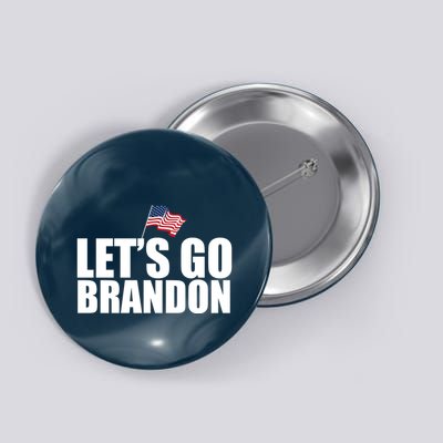 Let's Go Brandon Waving American Flag Button