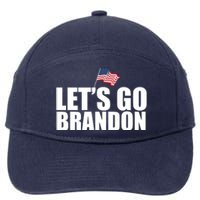 Let's Go Brandon Waving American Flag 7-Panel Snapback Hat