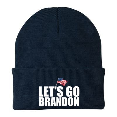 Let's Go Brandon Waving American Flag Beanie