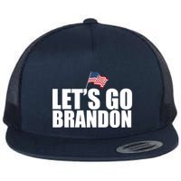 Let's Go Brandon Waving American Flag Flatbill Hat