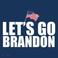 Let's Go Brandon Waving American Flag Flatbill Hat