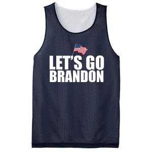 Let's Go Brandon Waving American Flag Mesh Reversible Basketball Jersey Tank