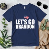 Let's Go Brandon Waving American Flag Premium T-Shirt