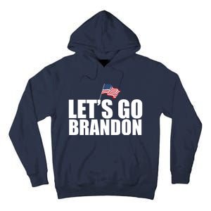 Let's Go Brandon Waving American Flag Tall Hoodie