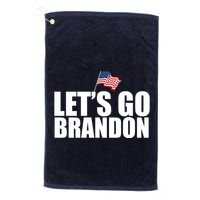 Let's Go Brandon Waving American Flag Golf Towel