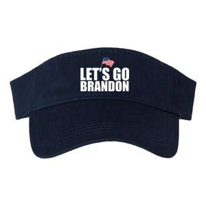 Let's Go Brandon Waving American Flag Valucap Bio-Washed Visor