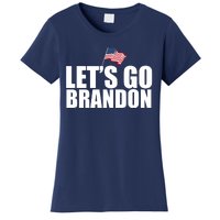 Let's Go Brandon Waving American Flag Women's T-Shirt