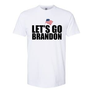 Let's Go Brandon Waving American Flag Softstyle CVC T-Shirt