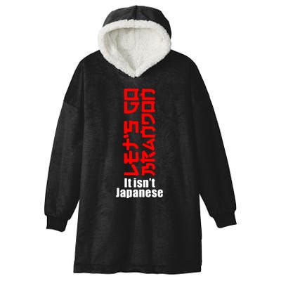LetS Go Brandon It IsnT Japanese Hooded Wearable Blanket