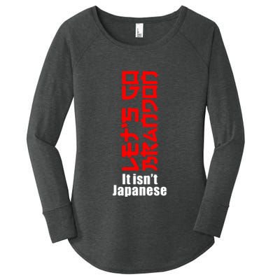 LetS Go Brandon It IsnT Japanese Women's Perfect Tri Tunic Long Sleeve Shirt