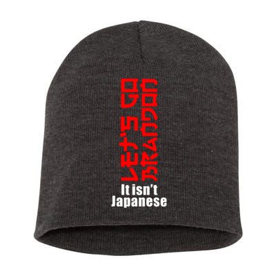 LetS Go Brandon It IsnT Japanese Short Acrylic Beanie