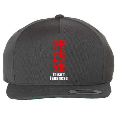 LetS Go Brandon It IsnT Japanese Wool Snapback Cap