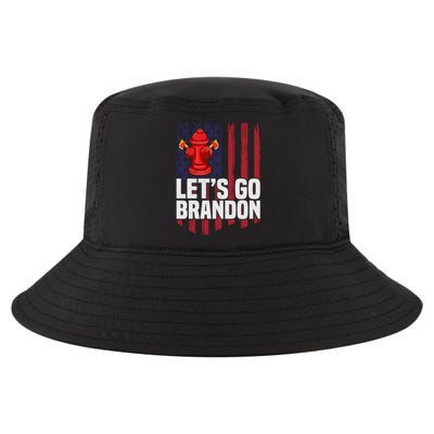 Lets Go Brandon Funny Anti Biden Us Flag Cool Comfort Performance Bucket Hat