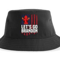 Lets Go Brandon Funny Anti Biden Us Flag Sustainable Bucket Hat