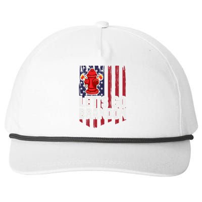 Lets Go Brandon Funny Anti Biden Us Flag Snapback Five-Panel Rope Hat