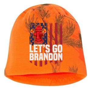 Lets Go Brandon Funny Anti Biden Us Flag Kati - Camo Knit Beanie