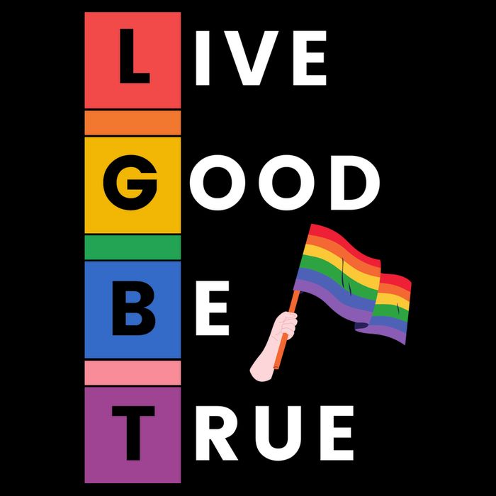 Live Good Be True Lgbt Pride Month Drawstring Bag