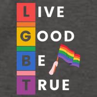 Live Good Be True Lgbt Pride Month Vector Backpack