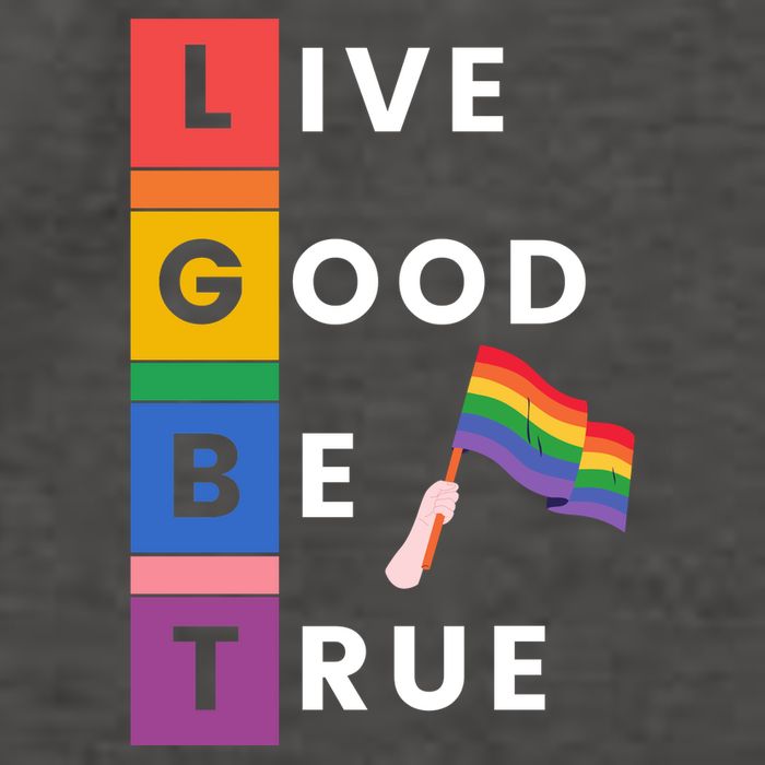 Live Good Be True Lgbt Pride Month Vector Backpack