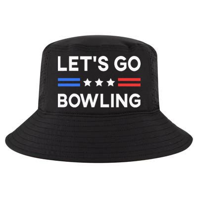 Lets Go Bowling Conservative US Flag Bowler Lucky Bowling Cool Comfort Performance Bucket Hat