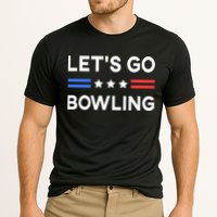 Lets Go Bowling Conservative US Flag Bowler Lucky Bowling Cooling Performance Crew T-Shirt
