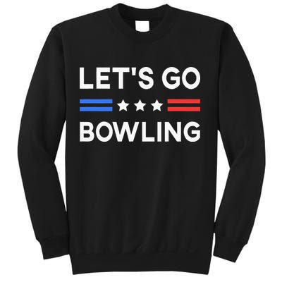 Lets Go Bowling Conservative US Flag Bowler Lucky Bowling Sweatshirt