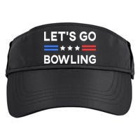 Lets Go Bowling Conservative US Flag Bowler Lucky Bowling Adult Drive Performance Visor