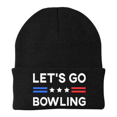 Lets Go Bowling Conservative US Flag Bowler Lucky Bowling Beanie