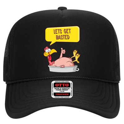 Lets Get Basted Funny Thanksgiving Turkey Trucker Hat