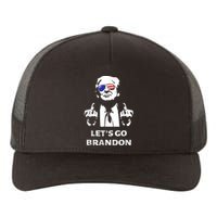 Let's Go Brandon Trump Middle Finger Yupoong Adult 5-Panel Trucker Hat