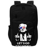 Let's Go Brandon Trump Middle Finger Impact Tech Backpack