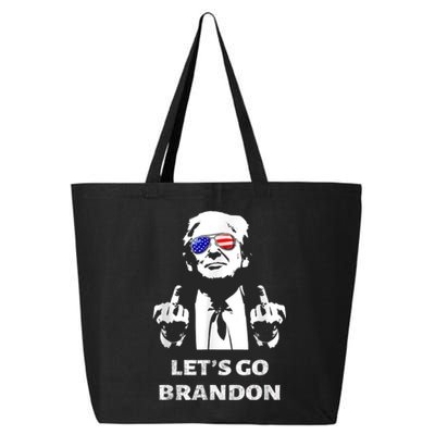 Let's Go Brandon Trump Middle Finger 25L Jumbo Tote