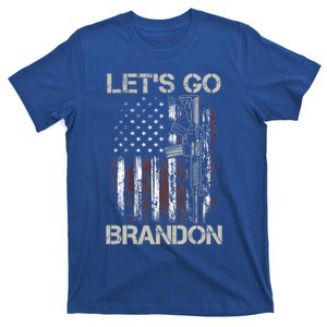 LetS Go Brandon Gun American Flag Patriotic 4th Of July Meaningful Gift T-Shirt