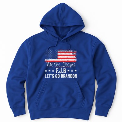 Lets Go Brandon Funny Anti Biden Us Flag Hoodie