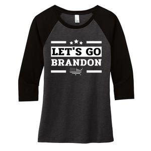 Let's Go Brandon Lets Go Brandon Lets Go Brandon Let's Go Brandon Women's Tri-Blend 3/4-Sleeve Raglan Shirt